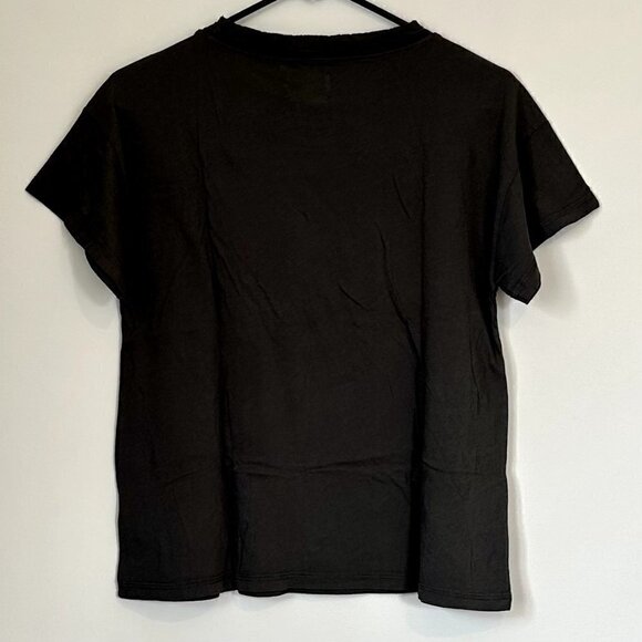 NWT MATE the Label Charcoal Organic Cotton Raw Neck Boxy Tee - Size XS - Picture 6 of 11